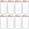 SHOWIN Overnight Oats Containers with Lids, 24oz Glass Jars with Lids 8