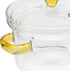CALLARON Glass Saucepan, 300ml Stovetop Milk Butter Warmer with Cover and Dual Handle