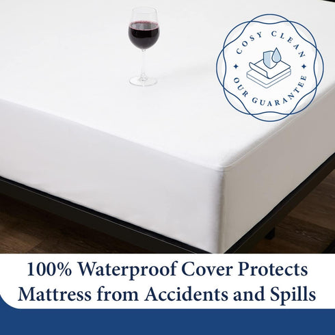 Cosy House Collection Luxury Mattress Protector - White King - Ultra Soft Comfort, Stays Cool & Quiet, Bamboo Blend