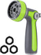 WORKPRO Garden Hose Nozzle - Water Sprayer with 10 Adjustable Water Patterns, High-Pressure Sprayer for Outdoor Watering