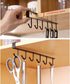 2pcs Mug Hooks, Black Storage Hooks for Cups, Wine Glasses, Kitchen Utensil Holder Under Cabinet