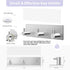 VIS'V Wall Mount Key Holder, Silver Self Adhesive Key Hanger with 3 Hooks, Key Rack for Entryway Hallway