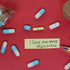 Infmetry Capsule Notes Pills in a Glass Bottle - Valentines Day Gifts for Couples, Mixed Color, 90pcs