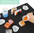 Gartful 250ml Silicone Measuring Cups, 4 PCS Nonstick Reusable Mixing Cups for DIY, Art, Craft, Easy Clean