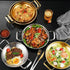 Gold Paella Pan, Stainless Steel Food Serving Skillet, 8.6 inch (22cm)