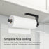 SetSail Paper Towel Holder, Single Hand Operable Paper Towel Holder Under Cabinet with Adjustable Damper, Easy Tear