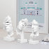 prosfalt 3 A-41 Pcs Thinker Statue, Silence is Gold Abstract Art Figurine, No Hear No See No Speak Modern Home Resin