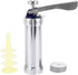 Topyond Cookie Press with 24 Nozzles, Adjustable Biscuit Maker Machine, Cookie Gun for Baking Cakes, 20 Discs