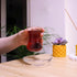 ums Turkish Tea Glass Set, Slim Waist Design, 12 Pieces for 6 People, Includes Glasses & Saucers