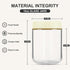 16oz 8 SHOWIN Overnight Oats Containers with Lids, Glass Jars with Lids pcs, Milk White, Wide Mouth Mason jars
