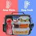 opux Insulated Lunch Bag for Men Women, Soft Lunch Box for Office, School, Picnic, Leakproof Cooler Bag (Black)
