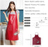 PU Kitchen Oil and Waterproof Aprons for Women, Pocket for Cooking and Washing