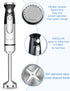 Handheld Immersion Blender, 700W Mixer with Variable Speeds, Multi-function Stainless Steel Electric Kitchen Blender
