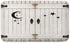 JAWO Country Barn Door Bathroom Rug - Non Slip Bath Mat, Rustic Wooden White Wood Modern Farmhouse Bathroom Accessories