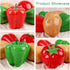 Meiwlong 6Pcs Mix Fake Vegetables Bell Peppers,Potato,Tomato,Realistic Artificial Vegetable for Home Decoration,Fake