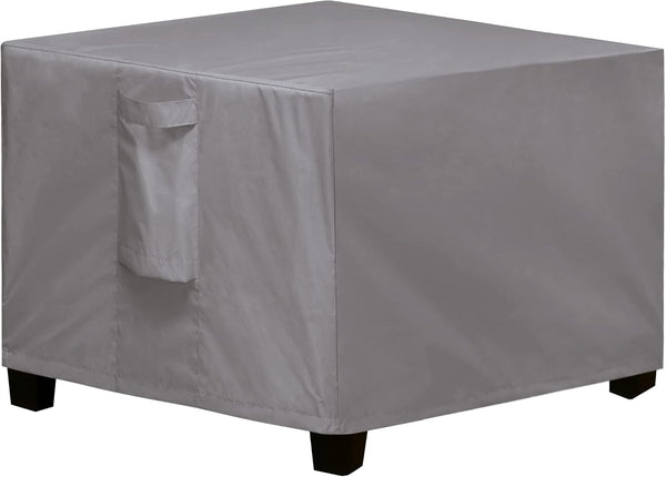 Easy-Going Square Patio Ottoman Cover, Waterproof Outdoor Ottoman Cover, Fade Resistant Patio