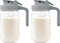 Breast Milk Pitcher - 32 oz Glass Mason Jar with Dual Leak-Proof