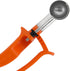 Zeroll 2100 Universal Standard Length EZ Disher Food Portion Control Scoop, 1 3/26-Inch, Orange | Dishwasher Safe