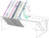 RekRang Acrylic Desk Bookshelf, Small Clear Book Shelf Organizer for Home Office School, Book Stand Display Rack for