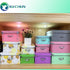 Foldable Storage Baskets, 3 Piece Waterproof Plastic Box with Lid for Toys/Shoes, Multiple Sizes, Grey
