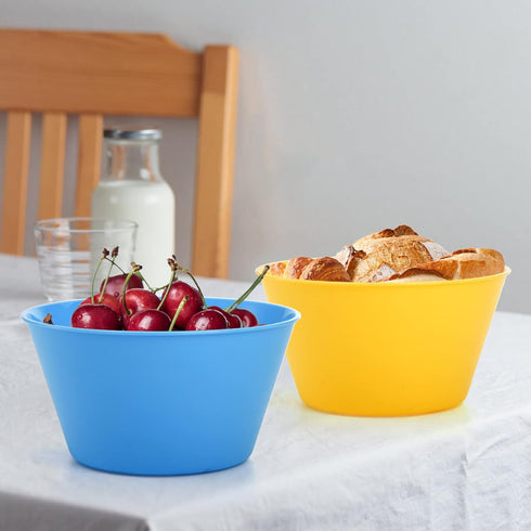 DEAYOU 20 Pack Plastic Bowls, Serving Bowl for Party, Snack, Children, Microwave & Dishwasher Safe