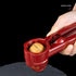 7 Inch 2 Nut Cracker, Holes Red Alloy Walnut Clip Press Easy for Peanuts, Chinese Chestnut, Walnuts and All Nuts (red)