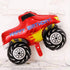 HORUIUS 5PCS Monster Truck Balloons Jumbo Shaped Aluminum Foil Mylar Balloons for Monster Truck Themed Party Birthday