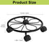Chinpakden 2 Pack 10.24" 360 80LB Rolling Plant Stands with Wheels - Plant Caddy, Rotatable and Lockable Plant Rollers