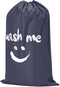 HOMEST XL Wash Me Travel Laundry Bag, Dirty Clothes Organizer, Large Enough to Hold 4 Loads of Garments, Grey