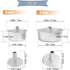 6 Inch Angel Food Cake Pan with Removable Bottom, Aluminum Round Tube Pan for Baking
