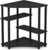 FURINNO Turn-N-Tube Space Saving Corner Desk, Espresso/Black