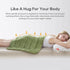 Small Weighted Blanket 7lbs for Adults and Kids, Reversible Warm Crystal Velvet and Cooling Tencel, Green 29x24 inches