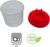 BRAZZA Salt and Pepper Shakers Moisture Proof Set, Clear with Black Lids, Perfect for Camping, Travel Spice Set (5 mini)