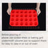 CAKETIME Silicone Muffin Pan Mini 24 Cups - Nonstick Food Grade Baking Pan