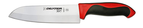 Dexter 7" Santoku Knife, Red Handle