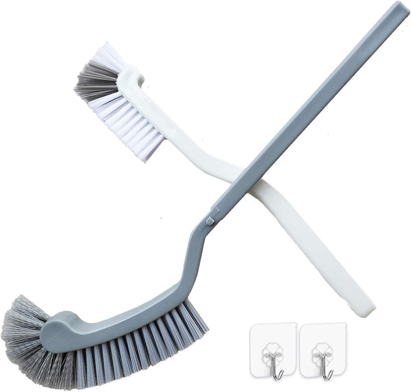 Bathroom Brushes Kitchen Cleaning Brush Set, Toilet Bowl Brush, Stiff Bristles, Durable 13.5-Inch Deep Cleaning