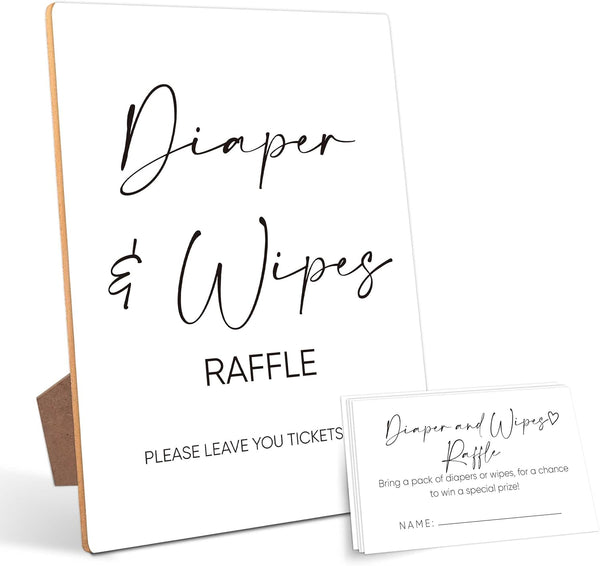 Mysrin Diaper And Wipes Raffle Baby Shower Games,Baby Shower Decorations,Baby Shower Signs,Gender Reveal