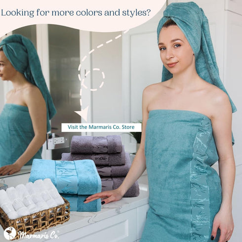 Set 4 of Luxury Super Soft Towels Premium Viscose Derived from Bamboo & Turkish Cotton for The Ultimate Bath Experience