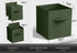 Sorbus Foldable Storage Cubes, 6 Fabric Baskets for Organizing Pantry, Shelf, Toy Box, Dark Green 6 Pack