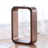 TREELF Transprent Glass Vase Test Tube Vase Hydrophilic Plants Vase Plant Holder Walnut Wooden Frame Flower Stand Table