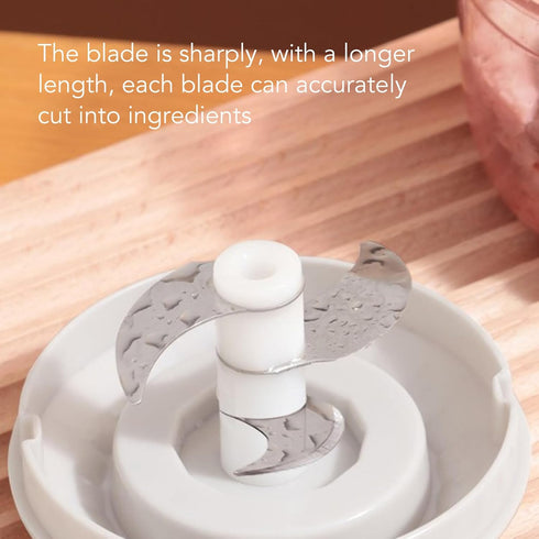 3 Speed Electric Hand Mixer, Portable Whisk Milk Foam Maker, Handheld Electric Mixer with Chopper for Home
