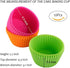 Webake 4.3 Inch Jumbo Silicone Baking Cups, Reusable Non-stick Extra Large Cupcake Liners, Pack of 12