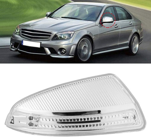 Aramox Side Mirror Turn Signal Light for -Benz C-Class C250 C300 (Passenger Side 2048200821)