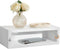 SUMGAR Floating Nightstand White Modern Bedside Table Organiser Fully Assembled Shelf Small