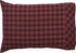VHC Brands Rustic & Lodge Bedding, Cumberland Red Cotton Pillow Case Set, Standard (20 x 30 inches), Chili Pepper