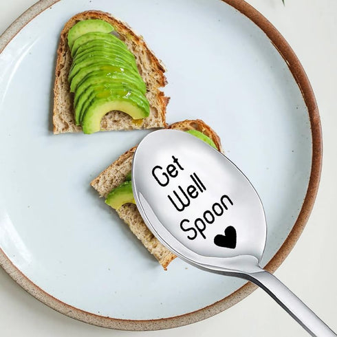Get Well Soon Gifts Spoon - Friendship Gifts for Best Friend, Inspirational Cheer Up Gifts for Surgery Recovery