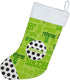 Caroline's Treasures SB3154-CS Soccer Score Christmas Stocking, Holiday Decor for Fireplace