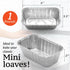 Spare Essentials Aluminum Pans - Mini Foil Loaf Pans (55 Pack) 1Lb - 1 Pound Disposable Aluminum Baking Pans for Individual Bread, Cake, Meatloaf - Small Loaf Pans with Liners - 6 x 3.5 x 2 by Spare Essentials