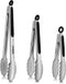 Tongs for Cooking - Heat Resistant Stainless Steel Kitchen Tongs Set of 3 (7", 9", and 12")
