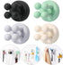 iBetterLife Good Grips Razor Holder, 4Pcs Self Adhesive Silicone Wall Mounted Holders for Bathroom - Waterproof